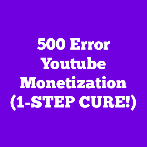 500 Error Youtube Monetization (1-STEP CURE!)
