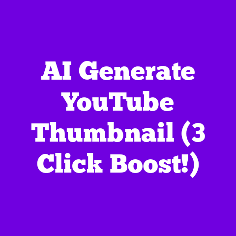 AI Generate YouTube Thumbnail (3 Click Boost!)