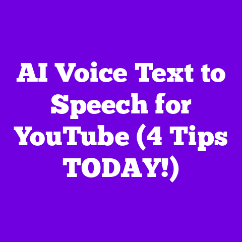 AI Voice Text to Speech for YouTube (4 Tips TODAY!)