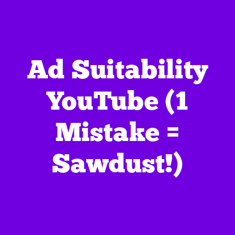 Ad Suitability YouTube (1 Mistake = Sawdust!)