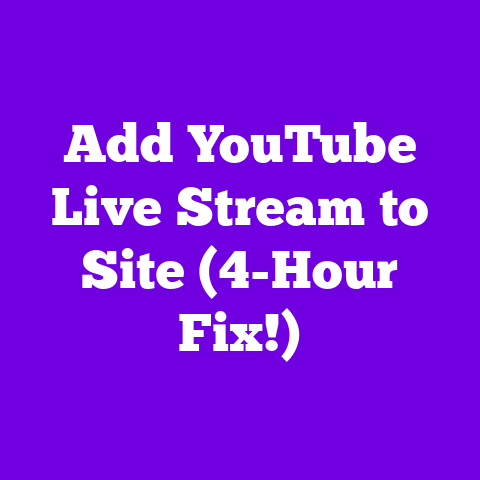 Add YouTube Live Stream to Site (4-Hour Fix!)