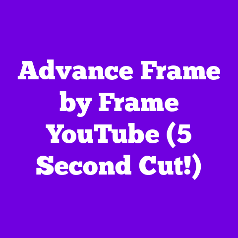 Advance Frame by Frame YouTube (5 Second Cut!)