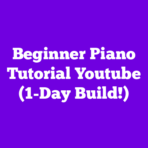 Beginner Piano Tutorial Youtube (1-Day Build!)