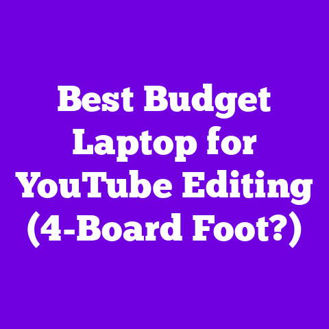 Best Budget Laptop for YouTube Editing (4-Board Foot?)