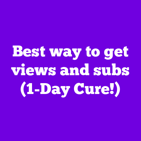 Best way to get views and subs (1-Day Cure!)