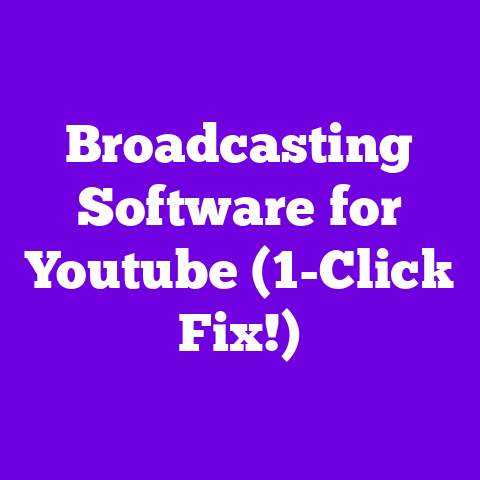 Broadcasting Software for Youtube (1-Click Fix!)