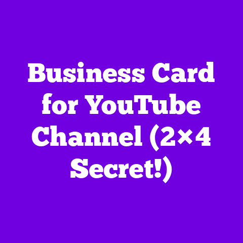 Business Card for YouTube Channel (2×4 Secret!)