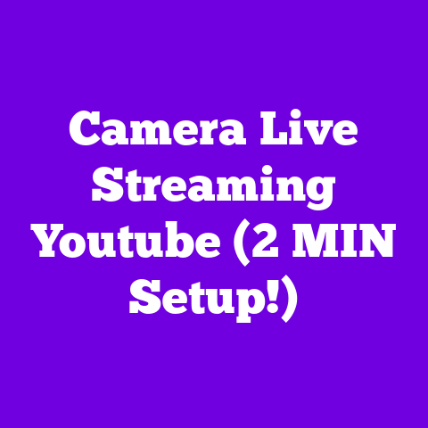 Camera Live Streaming Youtube (2 MIN Setup!)