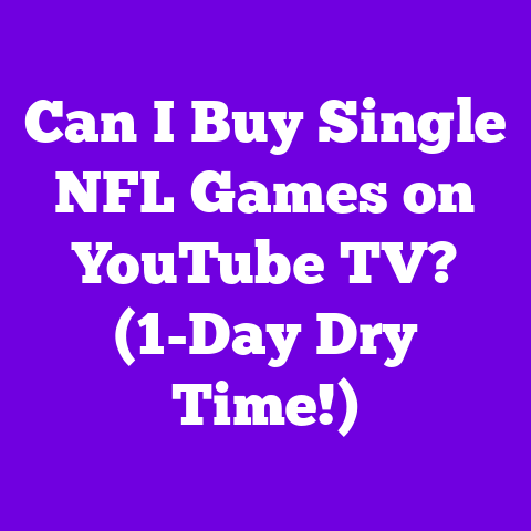 Can I Buy Single NFL Games on YouTube TV? (1-Day Dry Time!)