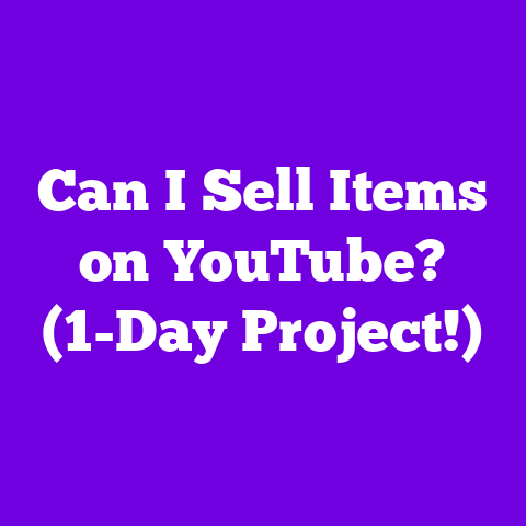 Can I Sell Items on YouTube? (1-Day Project!)