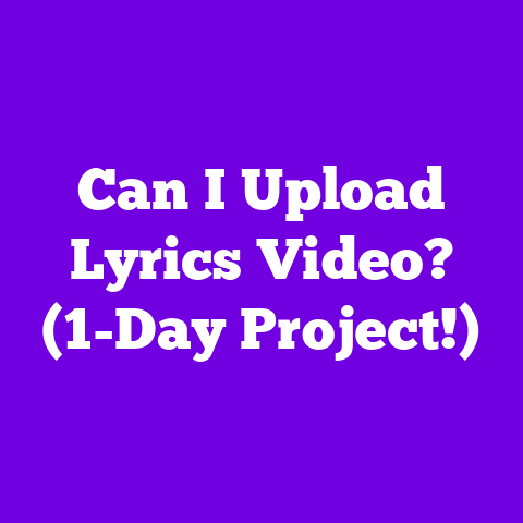 Can I Upload Lyrics Video? (1-Day Project!)