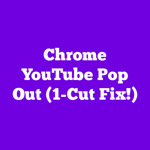 Chrome YouTube Pop Out (1-Cut Fix!)