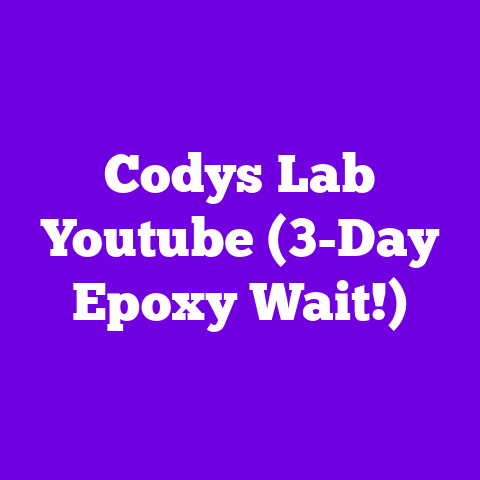 Codys Lab Youtube (3-Day Epoxy Wait!)