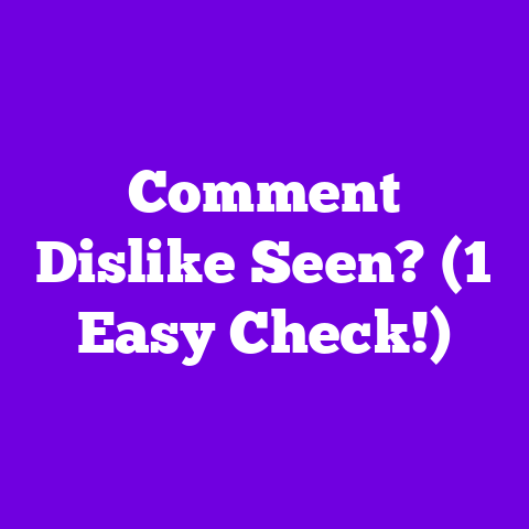 Comment Dislike Seen? (1 Easy Check!)