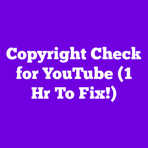 Copyright Check for YouTube (1 Hr To Fix!)