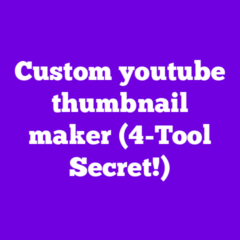 Custom youtube thumbnail maker (4-Tool Secret!)