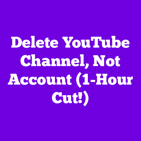 Delete YouTube Channel, Not Account (1-Hour Cut!)