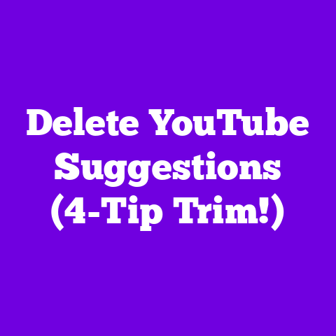Delete YouTube Suggestions (4-Tip Trim!)