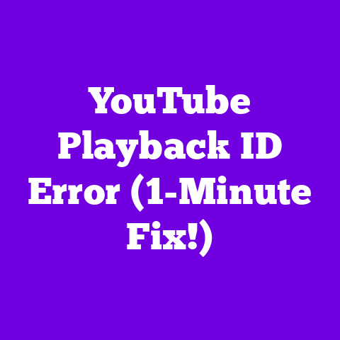 YouTube Playback ID Error (1-Minute Fix!)