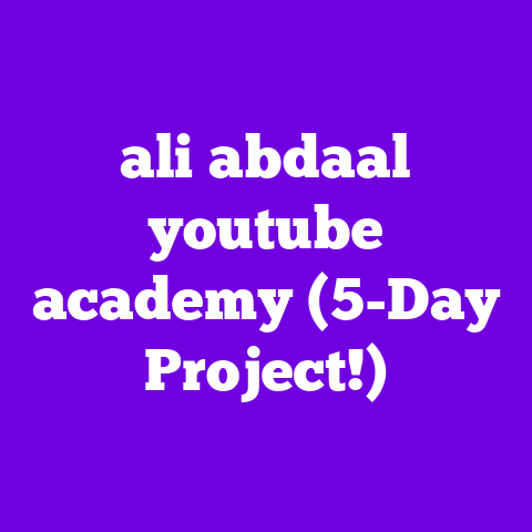 ali abdaal youtube academy (5-Day Project!)