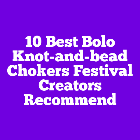10 Best Bolo Knot-and-bead Chokers Festival Creators Recommend