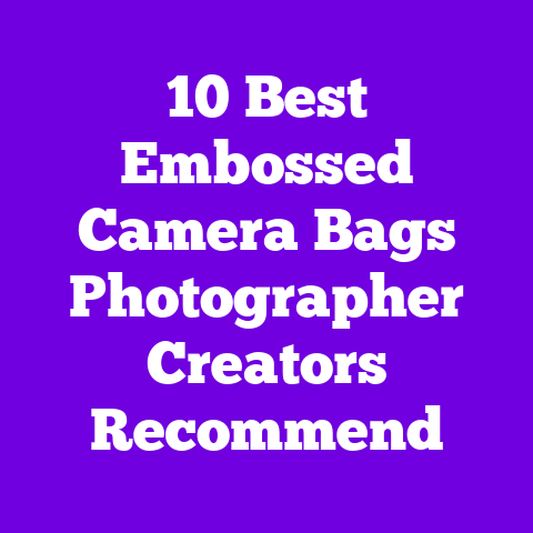 10 Best Embossed Camera Bags Photographer Creators Recommend