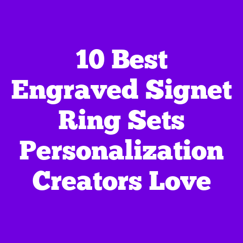 10 Best Engraved Signet Ring Sets Personalization Creators Love