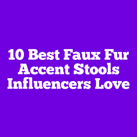 10 Best Faux Fur Accent Stools Influencers Love