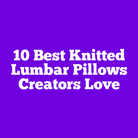 10 Best Knitted Lumbar Pillows Creators Love