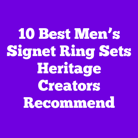 10 Best Men’s Signet Ring Sets Heritage Creators Recommend
