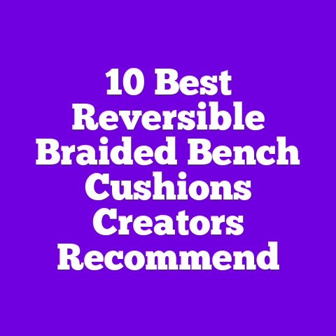10 Best Reversible Braided Bench Cushions Creators Recommend