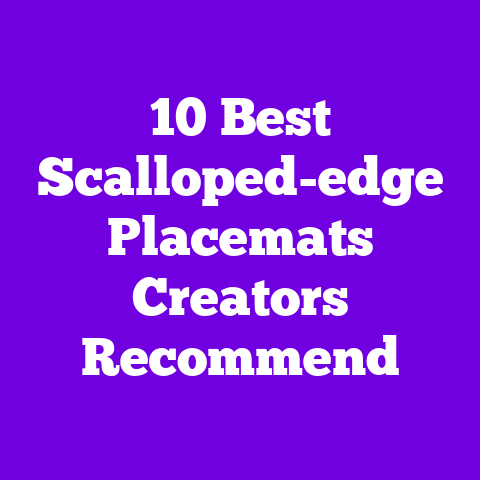 10 Best Scalloped-edge Placemats Creators Recommend