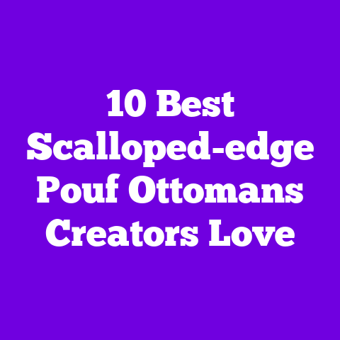 10 Best Scalloped-edge Pouf Ottomans Creators Love