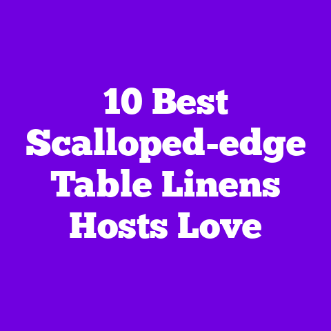10 Best Scalloped-edge Table Linens Hosts Love