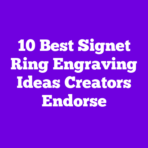 10 Best Signet Ring Engraving Ideas Creators Endorse