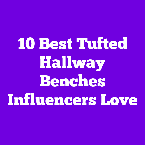 10 Best Tufted Hallway Benches Influencers Love