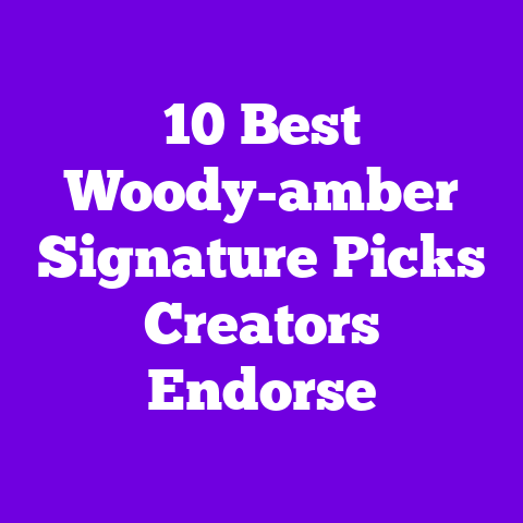 10 Best Woody-amber Signature Picks Creators Endorse