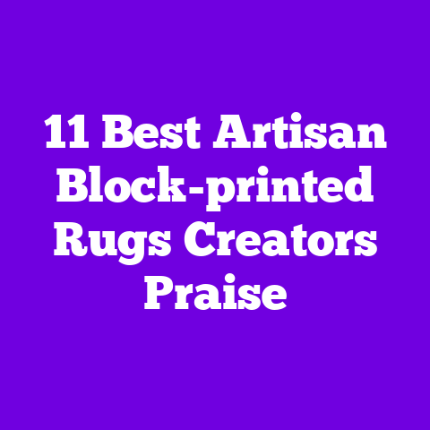 11 Best Artisan Block-printed Rugs Creators Praise