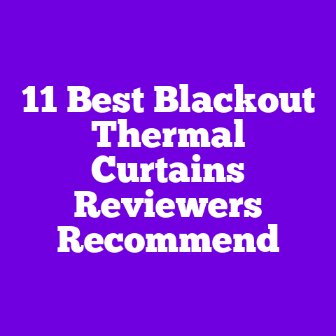 11 Best Blackout Thermal Curtains Reviewers Recommend