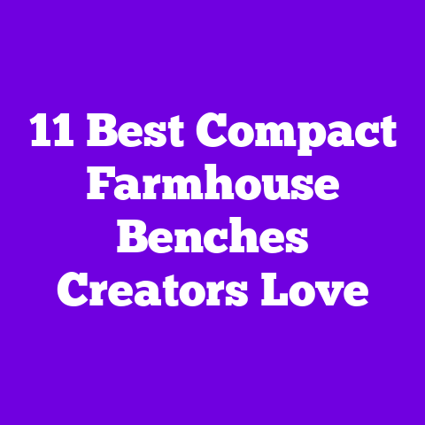11 Best Compact Farmhouse Benches Creators Love