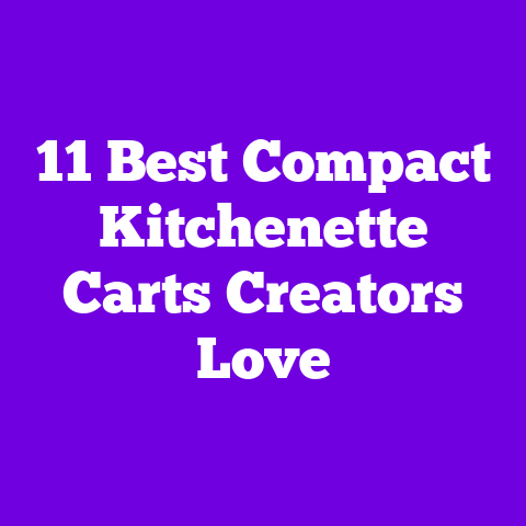 11 Best Compact Kitchenette Carts Creators Love