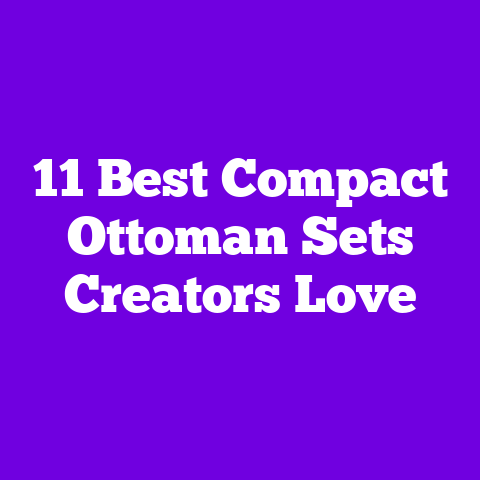 11 Best Compact Ottoman Sets Creators Love