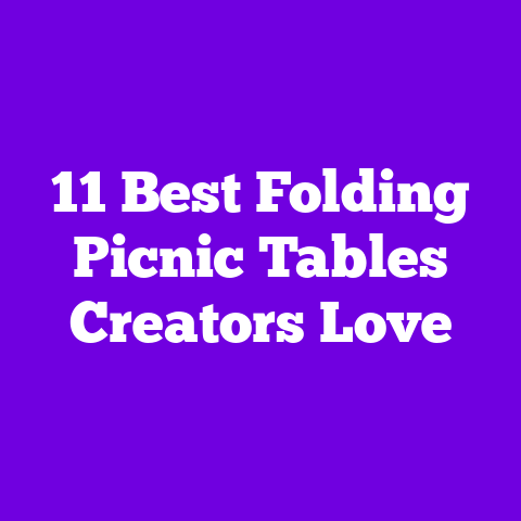 11 Best Folding Picnic Tables Creators Love