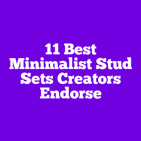 11 Best Minimalist Stud Sets Creators Endorse