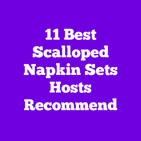 11 Best Scalloped Napkin Sets Hosts Recommend