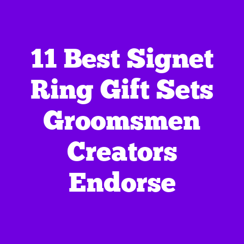 11 Best Signet Ring Gift Sets Groomsmen Creators Endorse