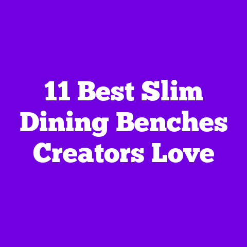 11 Best Slim Dining Benches Creators Love