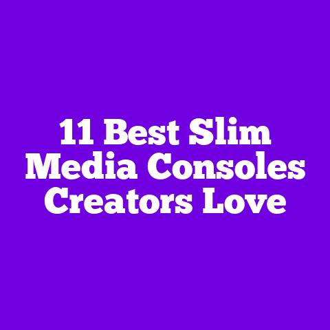 11 Best Slim Media Consoles Creators Love