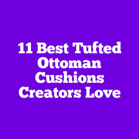 11 Best Tufted Ottoman Cushions Creators Love