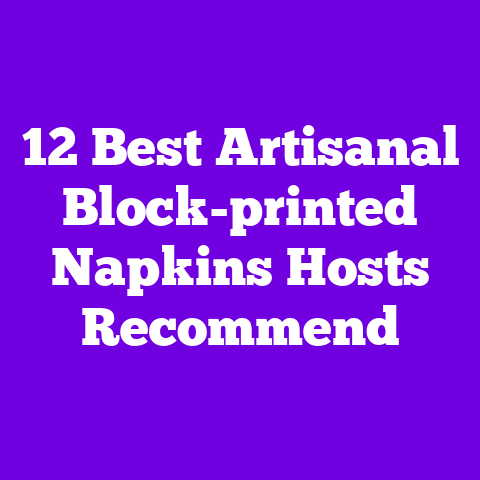12 Best Artisanal Block-printed Napkins Hosts Recommend